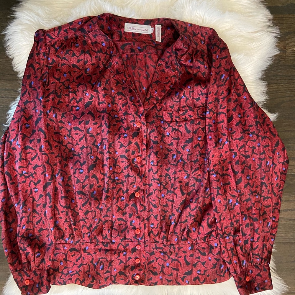 VINTAGE Silk Blouse - Laura and Jane 1970’s/1980’s